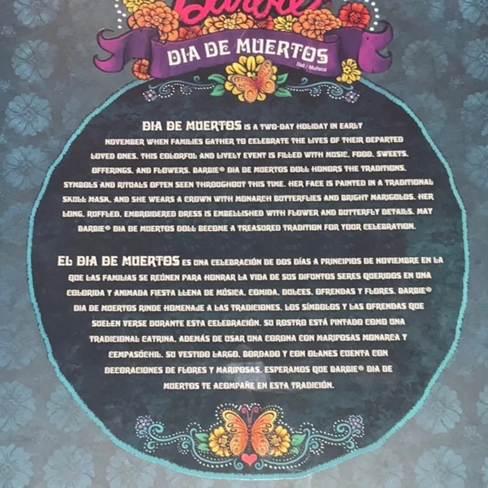 -SEALED- 2019 DIA DE MUERTOS BLACK LABEL SIGNATURE BARBIE - RARE MINT CONDITION! - Picture 7 of 16